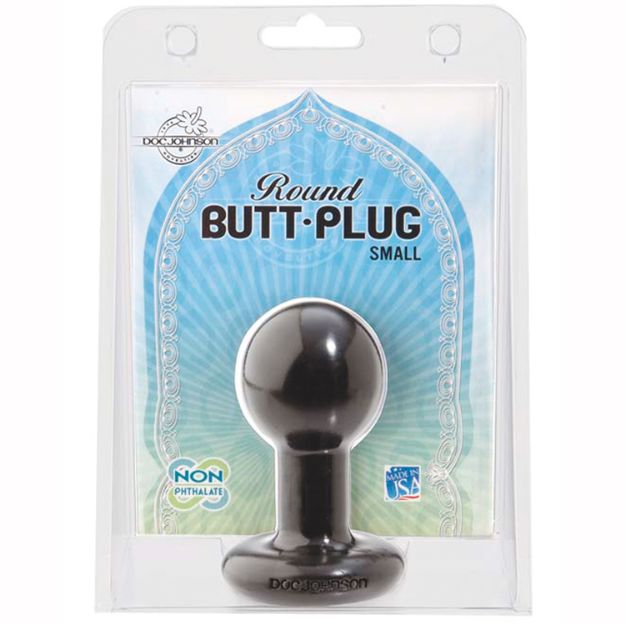 Image de ROUND BUTT PLUG SMALL - BLACK