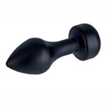 Image de DIAMOND BUTT PLUG ALUMINIUM 83MM X 30MM NOIR