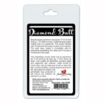 Image de DIAMOND BUTT PLUG ALUMINIUM 83MM X 30MM NOIR