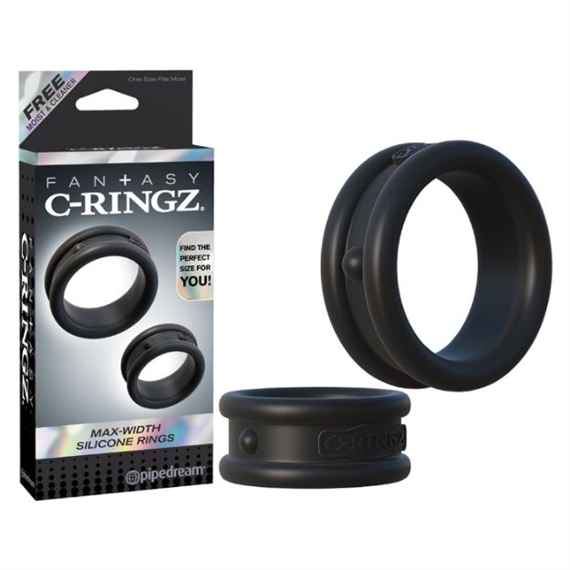 Image de C-RINGZ MAX WIDTH SILICONE RINGS NOIR