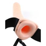 Image de FFS 8" VIBRATING HOLLOW STRAP-ON - FLESH