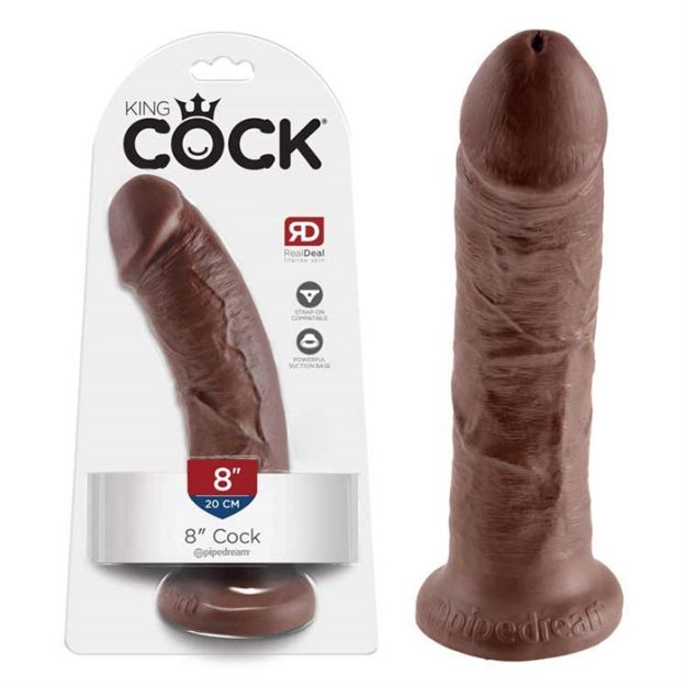 Image de King Cock 8" Cock - Brown