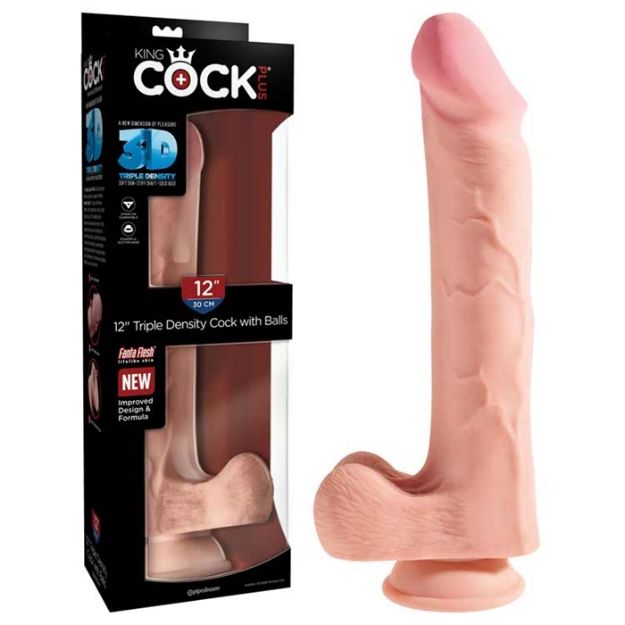 Image de King Cock Plus 12" Triple Density Cock with Balls