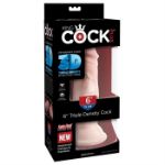 Image de King Cock Plus 6" Triple Density Cock - Flesh