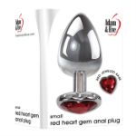 Image de SMALL RED HEART GEM ANAL PLUG