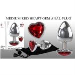 Image de MEDIUM RED HEART GEM ANAL PLUG