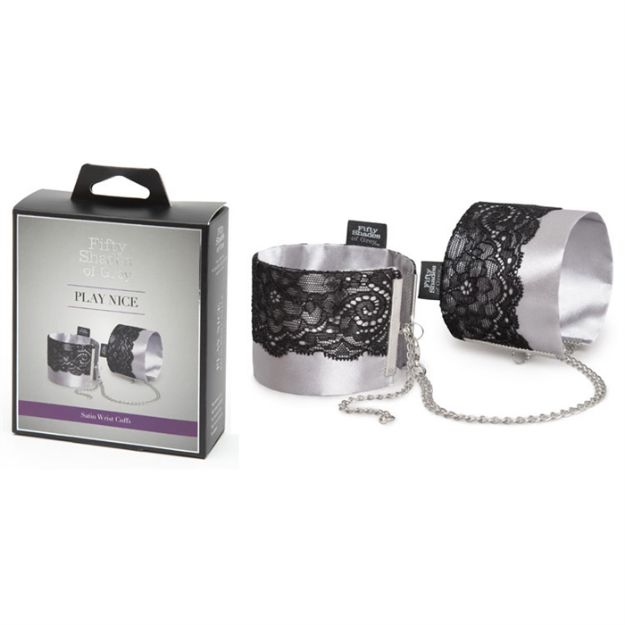 Image de FSOG - Play Nice Satin & Lace Wrist Cuffs