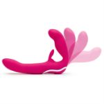 Image de Happy Rabbit - Strapless Strap On Rabbit Vibe Pink