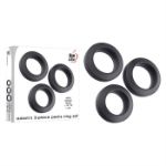 Image de Adam's 3-piece Penis Ring Set - Silicone black