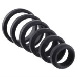 Image de A&E 6-Piece Penis Ring Set - Silicone black