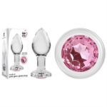 Image de MEDIUM PINK GEM GLASS PLUG