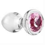 Image de MEDIUM PINK GEM GLASS PLUG