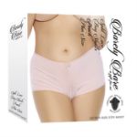 Image de Split Lace Boy Shorts - Peach - Plus Size