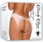 Image de Lace Edge Open Panty Peach