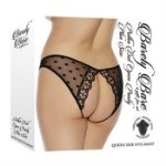 Image de Polka Dot Open Panty - Plus Size - Black