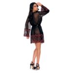 Image de Lace Trim Sheer Robe