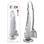 Image de King Cock Clear10" With Balls - Clear