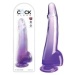 Image de King Cock Clear 10" With Balls - Purple