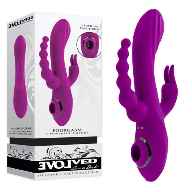 Image de Fourgasm - Silicone Rechargeable - Purple