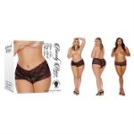 Image de Open Lace Boy Shorts - Plus Size