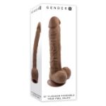 Image de 10" Flexskin Poseable True Feel Dildo - Dark